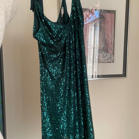 Free People Green Sparkly Dress - Picture 1 of 3